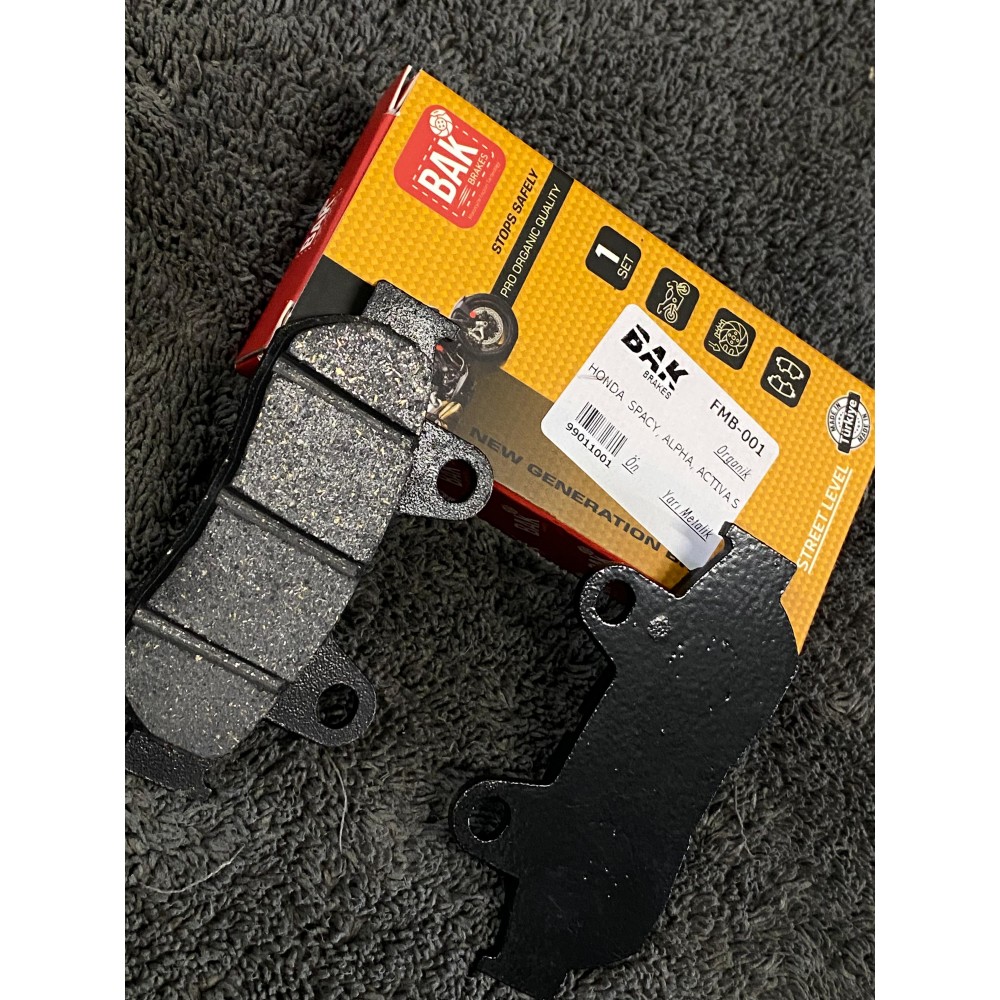 FMB-001 HONDA SPACY-ALPHA-ACTİVA S - ÖN ORGANİK BALATA
