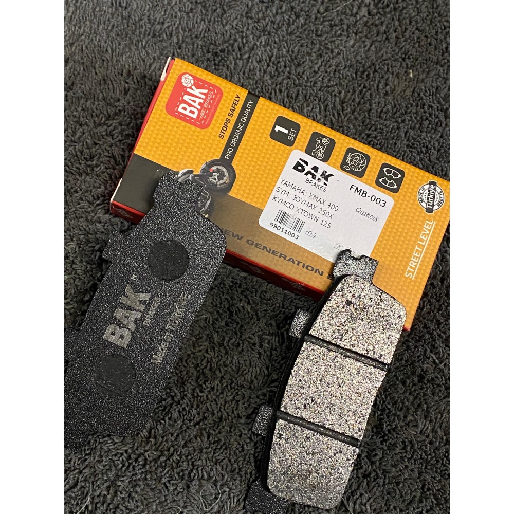 FMB-003 XMAX 400-JOYMAX250-XTOWN 125-JOYMAX250-GTS250-JOYRİDE200 ARKA ORGANİK BALATA